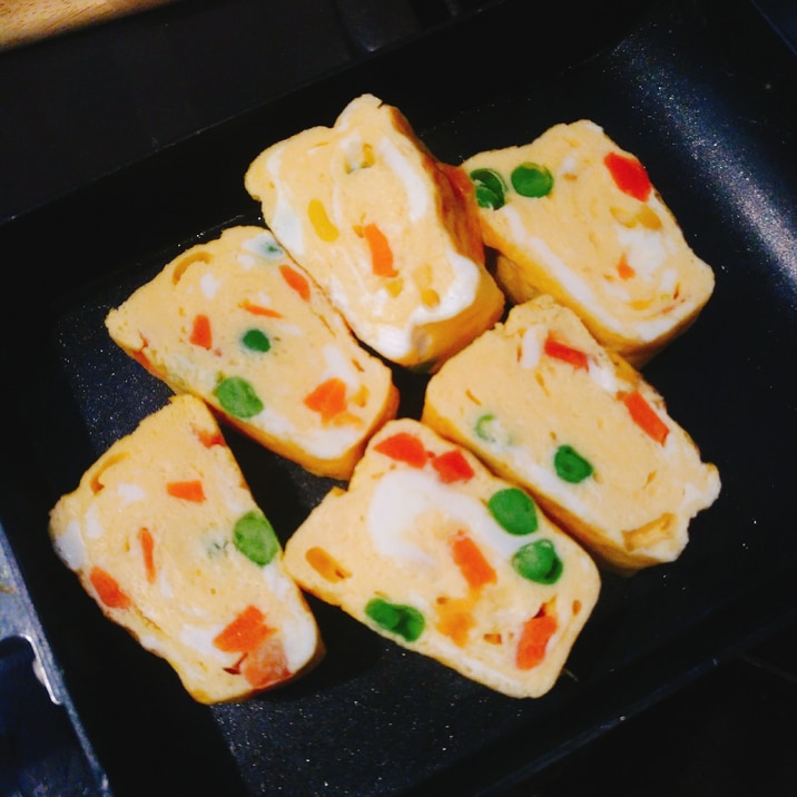 幼児食 お弁当に ミックスベジタブル卵焼き レシピ 作り方 By Boof 楽天レシピ 幼児食 お弁当に ミックスベジタブル卵焼き レシピ 作り方 By Boof 楽天レシピ